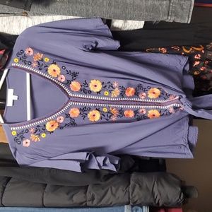 Grace and Lace floral embroidered top